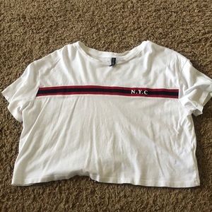 NYC cropped tee